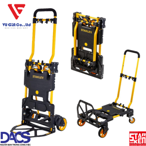 Stanley FT585 2-wheel convertible trolley - Load capacity 70kg (2 wheels) - 137kg (4 wheels).