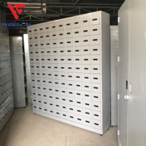 120 compartment telephone cabinet with 10 iron door compartments with digital lock