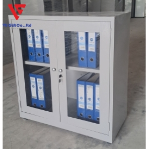 Low iron cabinet with 2 open glass doors TS88CM-CK