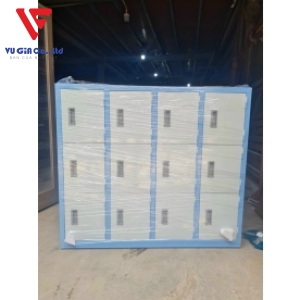 School locker iron cabinet with 12 compartments