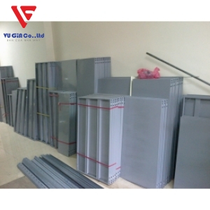 Iron shelf with V holes