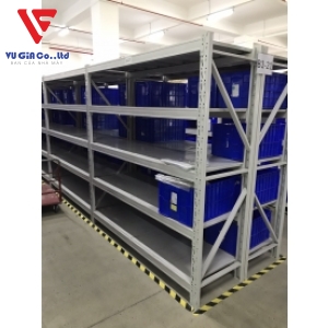 Multi-purpose iron shelf with 5 trays
