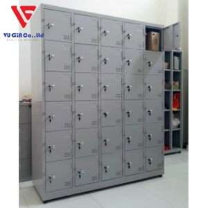Iron locker cabinet with 30 compartments