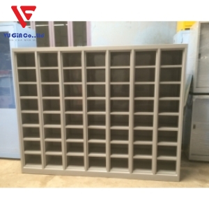 Shoe cabinet with 56 compartments