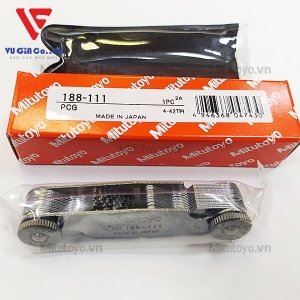 Mitutoyo 30-blade thread gauges 188-111 (4-42TPI)