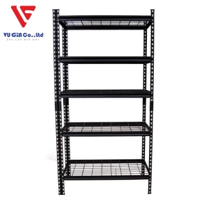 CSPS 5-tier steel shelf with mesh compartment 76cm - 91cm - 107cm - 122cm - 152cm