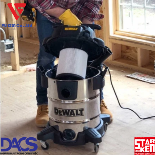 30L Dewalt DXV30S 3-function Industrial Vacuum Cleaner (3000W – 4HP)