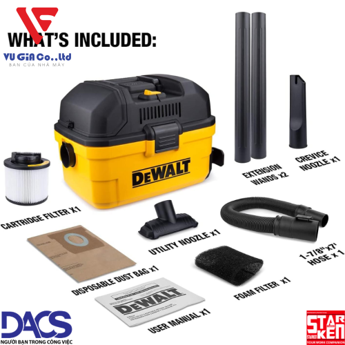 Dewalt DXV15T 3 Function Industrial Vacuum Cleaner (3000W – 4HP)
