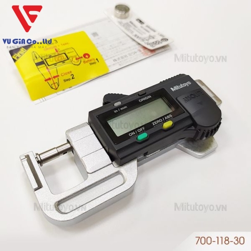 Mitutoyo electronic thickness gauge 700-118-30 (0-12mm)