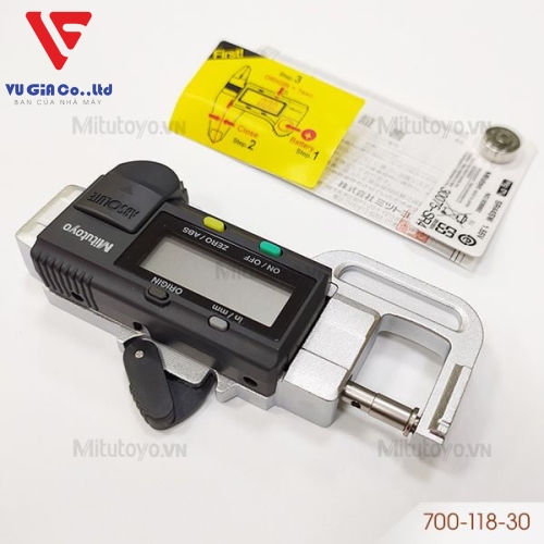 Mitutoyo electronic thickness gauge 700-118-30 (0-12mm)