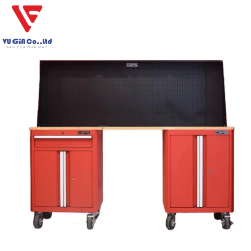 CSPS mechanical cooler table black/red 183cm