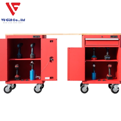 CSPS mechanical cooler table black/red 183cm