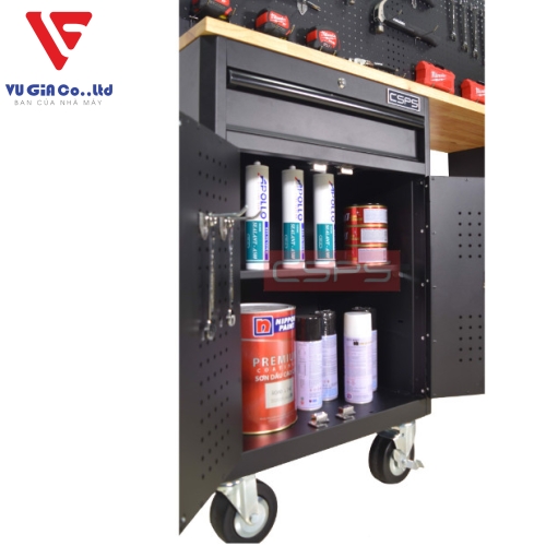 CSPS mechanical cooler table black/red 183cm