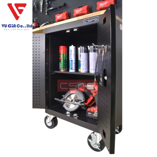 CSPS mechanical cooler table black/red 183cm