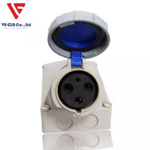 3-pin 125A watertight surface-mounted socket BEK-1432