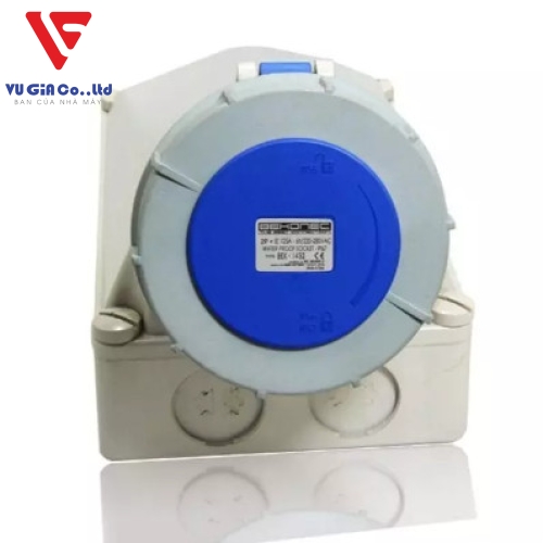 3-pin 63A watertight surface-mounted socket BEK-1332