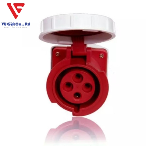 4-pin 32A watertight surface-mounted socket BEK-1242