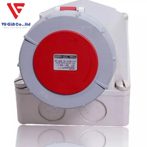 5-pin 125A watertight surface-mounted socket BEK-1452